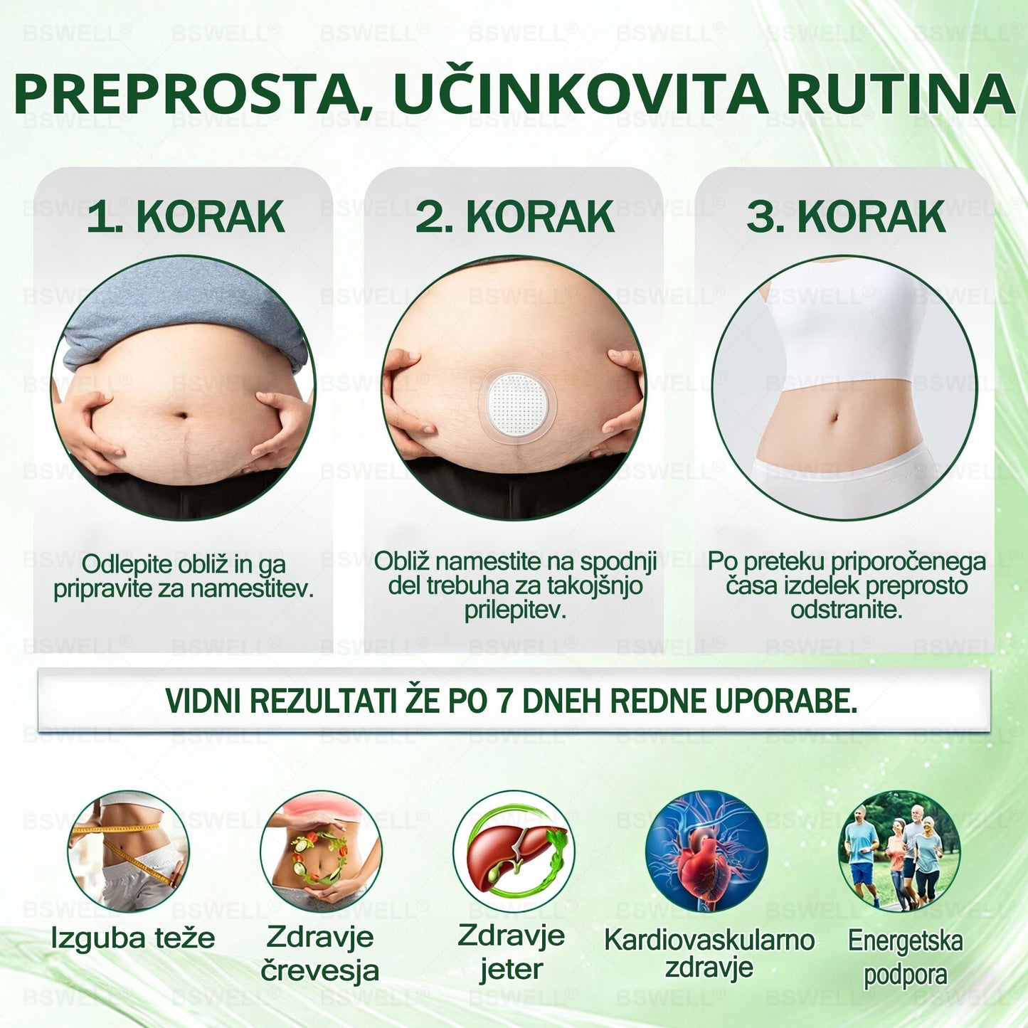🔥BSWELL® Nano mikroneedling shujševalni obliž (Samo enkrat na dan, vidne spremembe v 28 dneh)  ✅ Za debelost, zdravje srca in ožilja, sladkorno bolezen, spalno apnejo, zdravje črevesja, težave s sklepi in še več.
