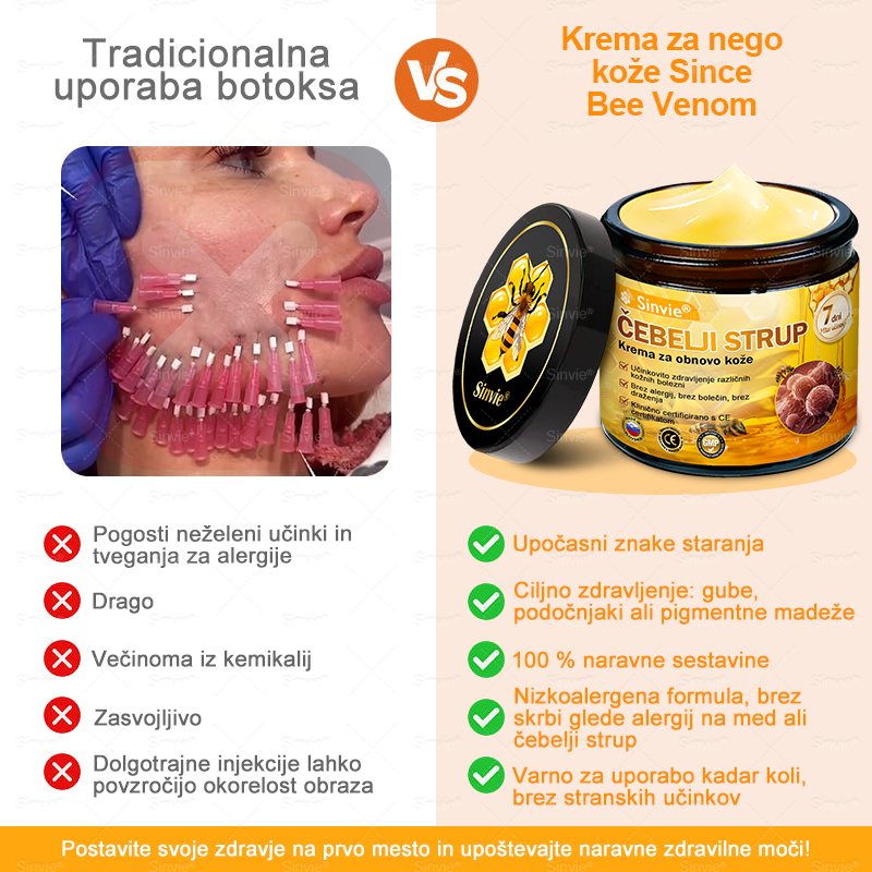 Sinvie® Krema za obnovo kože z čebeljim strupom | 50 ml | Priporočeno češko dermatovenerološko društvo